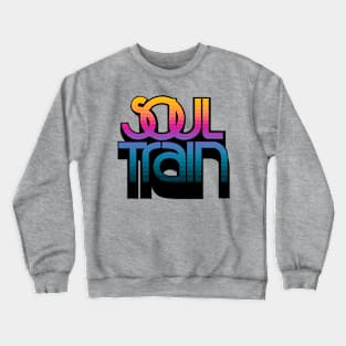 soul train retro gradient Crewneck Sweatshirt